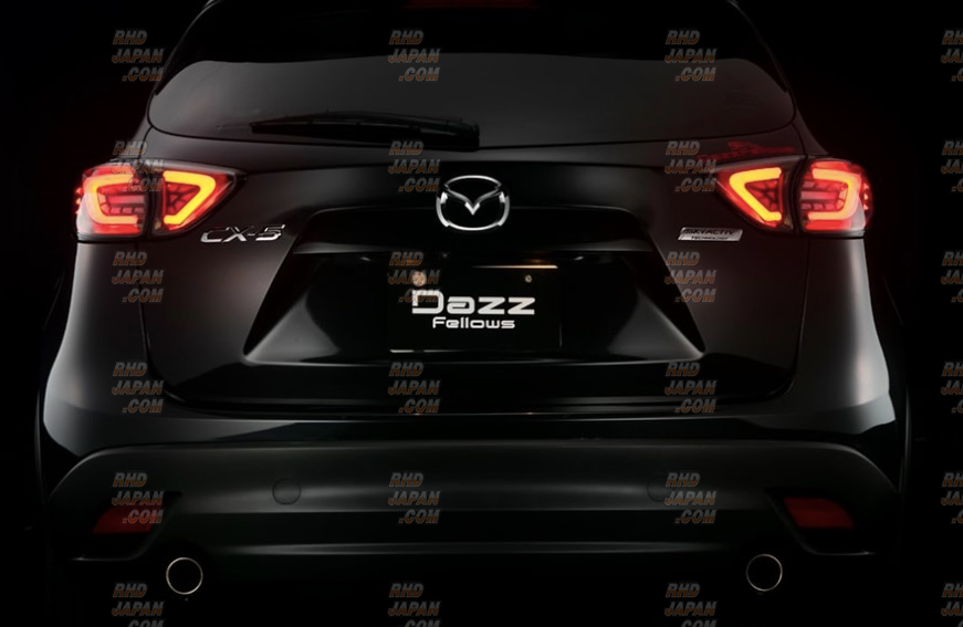 CX5 KE テールランプ　DAZZ Fellows Dazz Fellows Premium LED Fiber Tail Lamp Set Clear Chrome - KE2AW